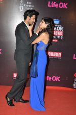 Sapna Pabbi, Ali Fazal at Life Ok Screen Awards red carpet in Mumbai on 14th Jan 2015